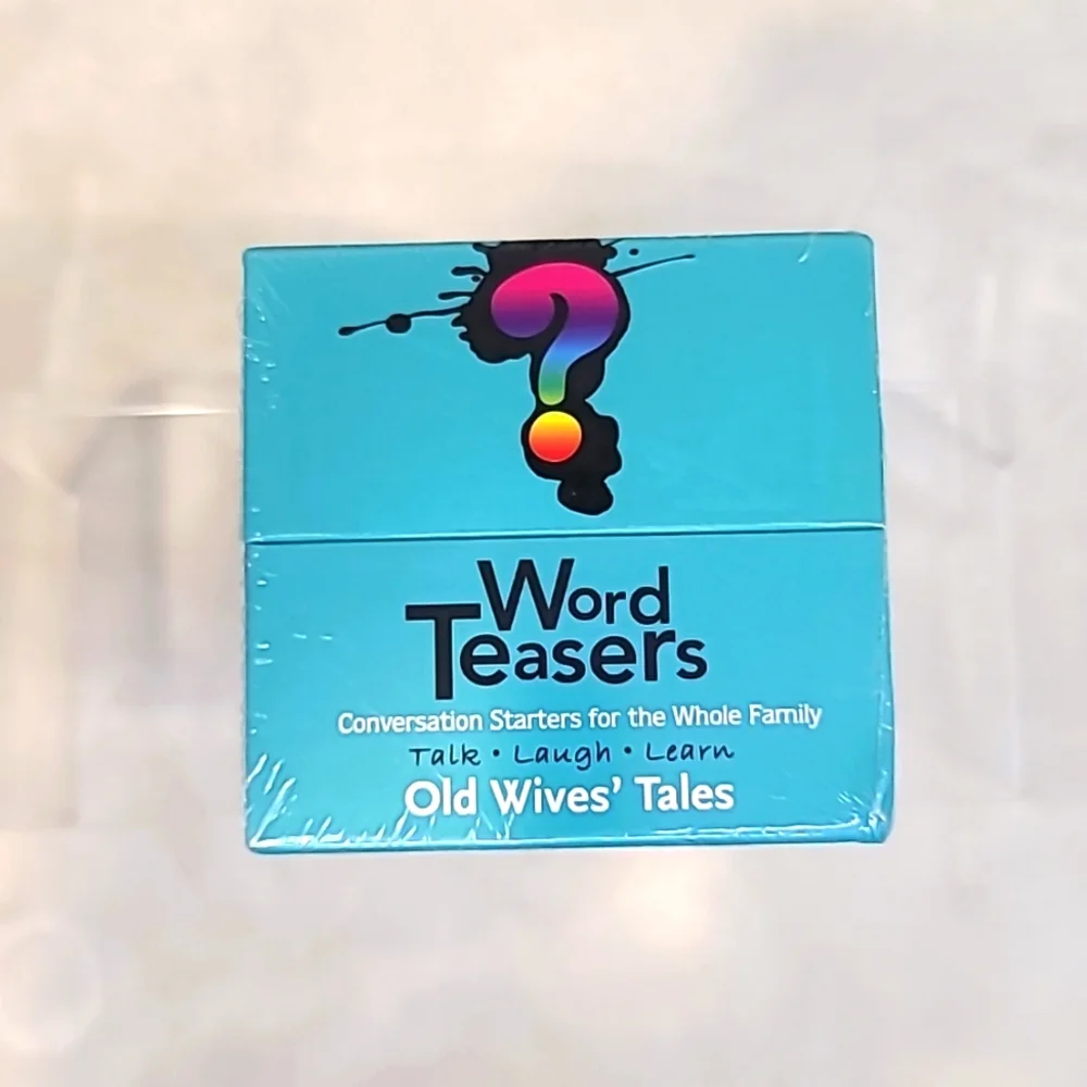 Word Teasers Old Wives' Tales Game Knowledge/Trivia Convo Game Adult/Kid NIB/NWT
